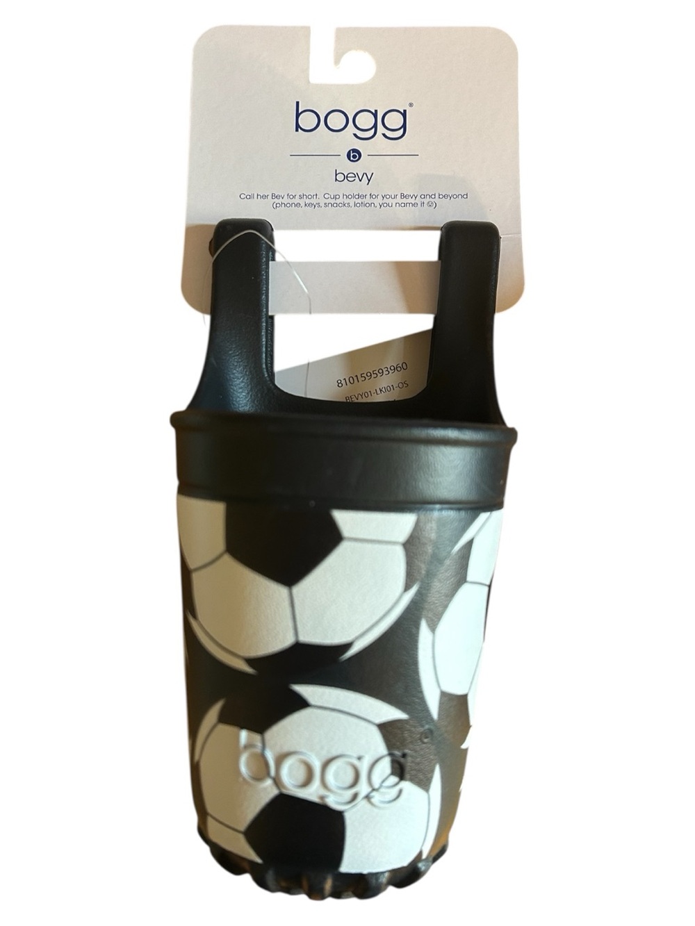 BOGG BAG Bevy Soccer Let’s Kick It Print Cup Beverage Holder New